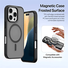 Case + Flip Cover Magsafe Leather Para Iphone 16 Pro Max 6.9 4