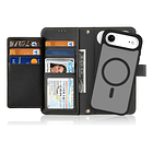 Case + Flip Cover Magsafe Leather Para Iphone 17 Air 6.5 2