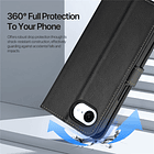 Case + Flip Cover Magsafe Leather Para Iphone 16e (2025) 9