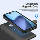 Case + Flip Cover Magsafe Leather Para Iphone 17 Normal 6.3 5