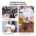 Case + Flip Cover Magsafe Leather Para Iphone 17 Air 6.5 4