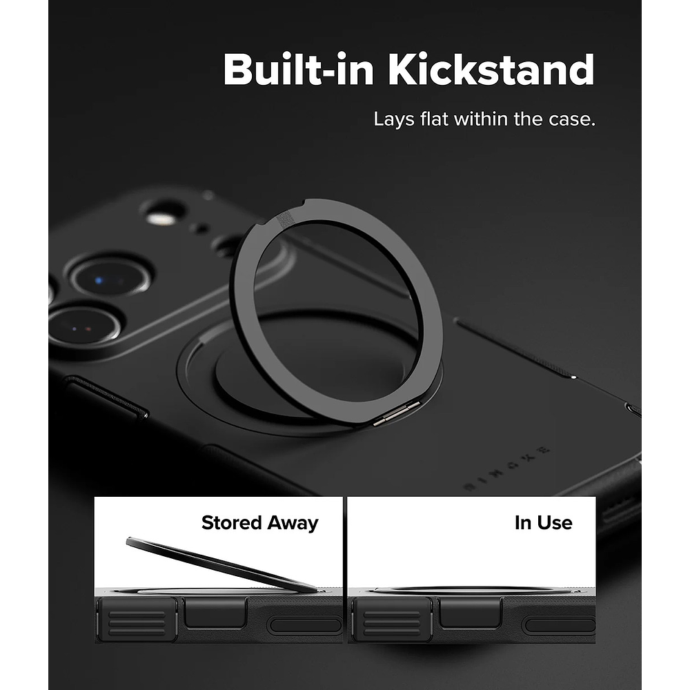 Case Ringke Alles Magsafe Para Iphone 17 Pro Max 6.9 Black 2