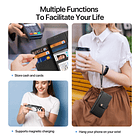 Case + Flip Cover Magsafe Leather Para Iphone 17 Pro Max 6.9 4