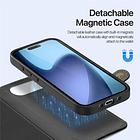 Case + Flip Cover Magsafe Leather Para Iphone 17 Air 6.5 5
