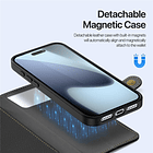 Case + Flip Cover Magsafe Leather Para Iphone 17 Pro Max 6.9 5