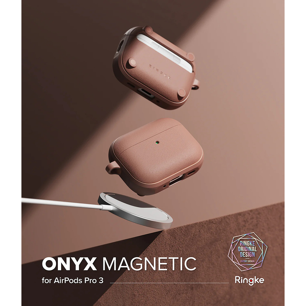 Case Ringke Onyx Magsafe Para Airpods Pro 3ra Gen (2025) Coral 5