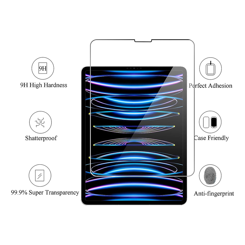 Pack Mica + Smart Case Para Ipad Air 13 M3 A3268 A3269 A3271 (2025) 2