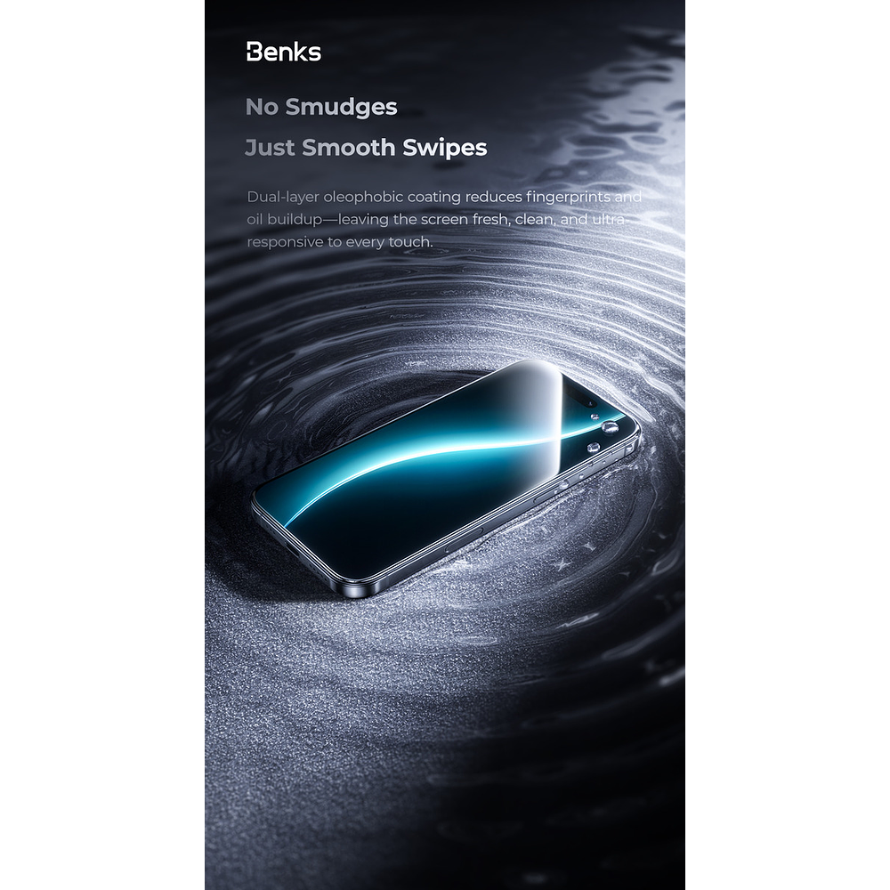 Mica Protector De Pantalla Benks Para Iphone 17 Pro 6.3  7