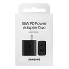 Cargador de Pared Samsung 35watts Duo Para Galaxy Z Flip7 Fold7 Negro 1