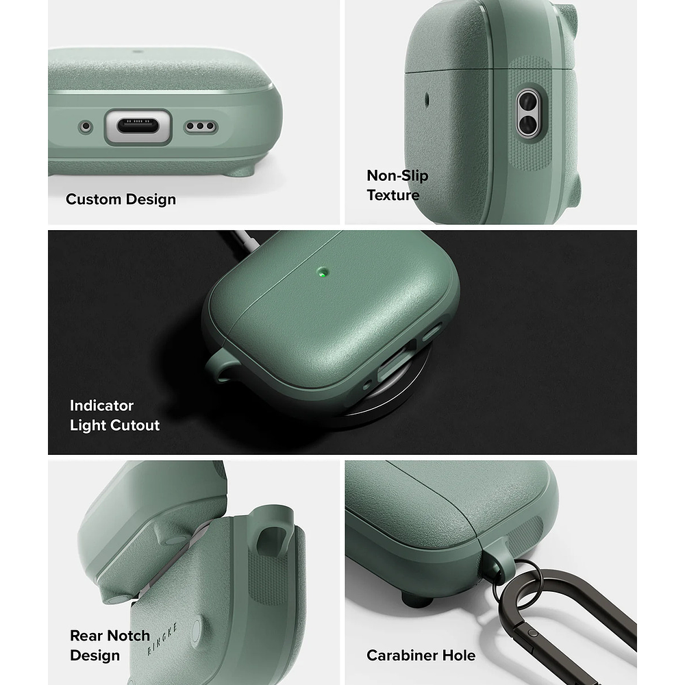 Case Ringke Onyx Magsafe Para Airpods Pro 3ra Gen (2025) Green 9