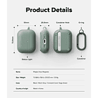 Case Ringke Onyx Magsafe Para Airpods Pro 3ra Gen (2025) Green 10