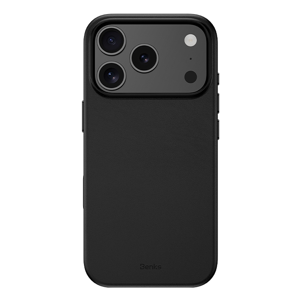 Case Benks Leather X Magsafe Para Iphone 17 Pro Max 6.9 Negro 1