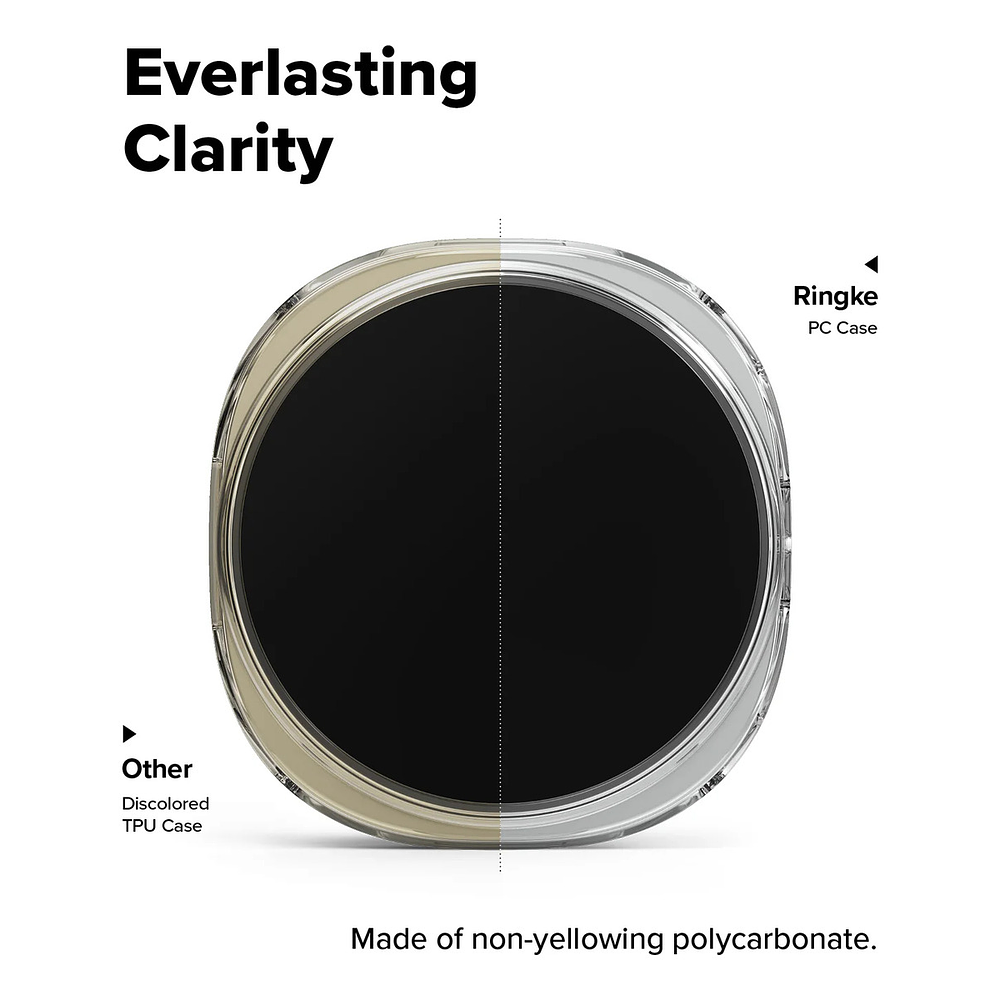 Case Ringke Slim 2-pack Para Galaxy Watch8 44mm Black/clear 3