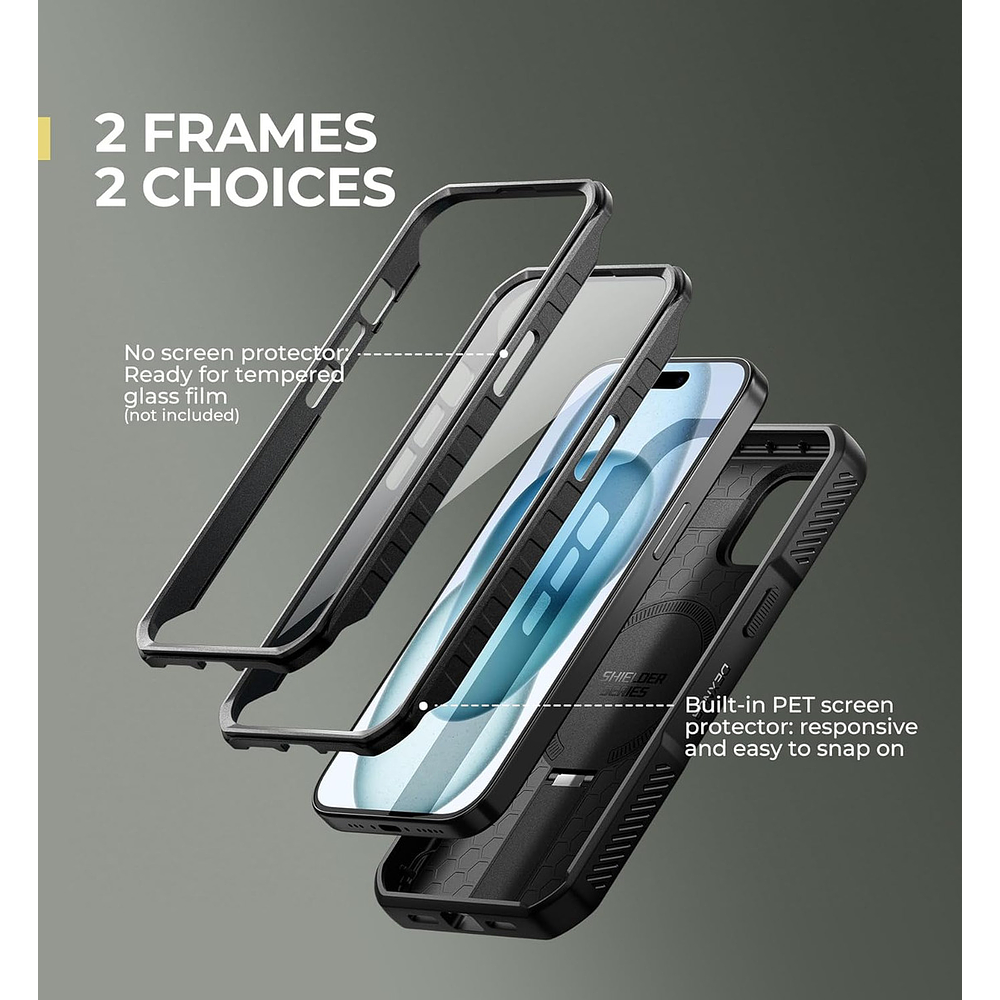 Case Protector 360° Dexnor Magsafe Para Iphone 13 Normal 6.1 2