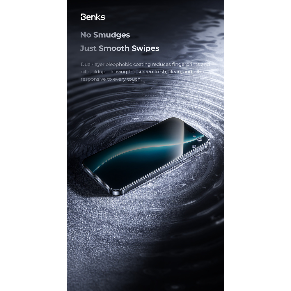 Mica De Vidrio Antiespía Benks Para Iphone 17 Pro Max 6.9 7