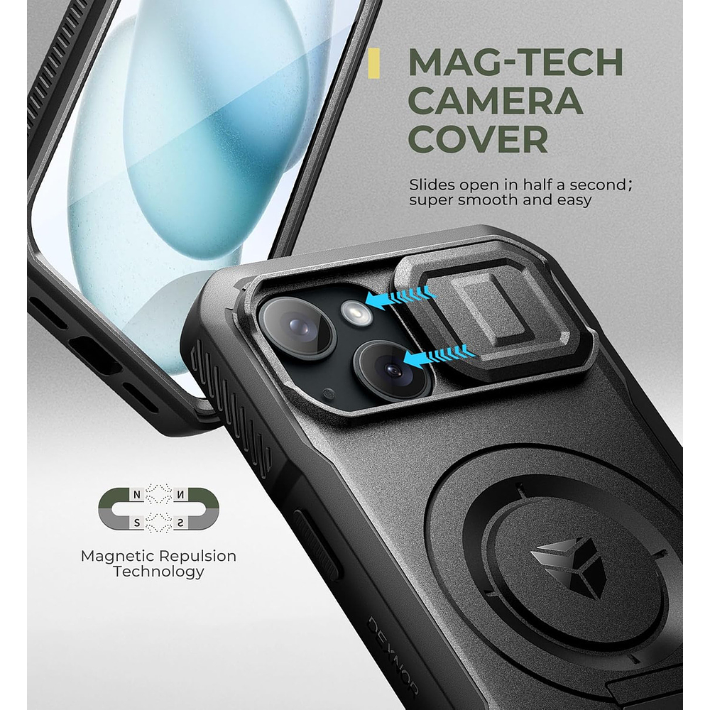 Case Protector 360° Dexnor Magsafe Para Iphone 13 Normal 6.1 5