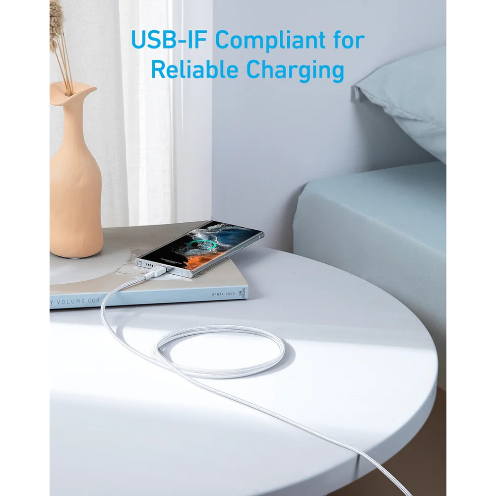 Cable Anker Nylon Usb-c 1.8m Para iPhone 17 Pro Max 6.9 | iPhone 17 Pro 6.3 | iPhone 17 Normal 6.3 | iPhone 17 Air 6.5 5