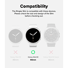 Case Ringke Slim 2-pack Para Galaxy Watch8 44mm Black/clear 9