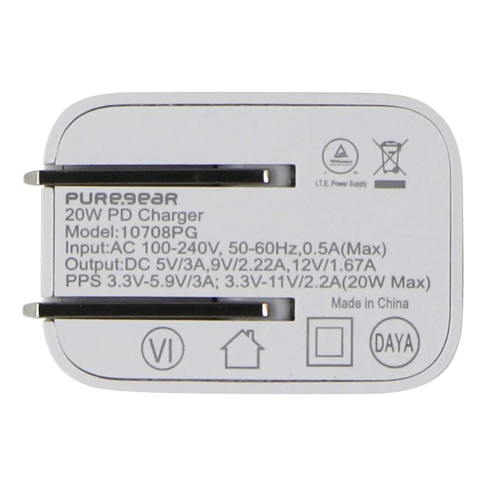 Puregear Cargador de Pared 20w Para iPhone 17 Pro Max 6.9 | iPhone 17 Pro 6.3 | iPhone 17 Normal 6.3 | iPhone 17 Air 6.5 3