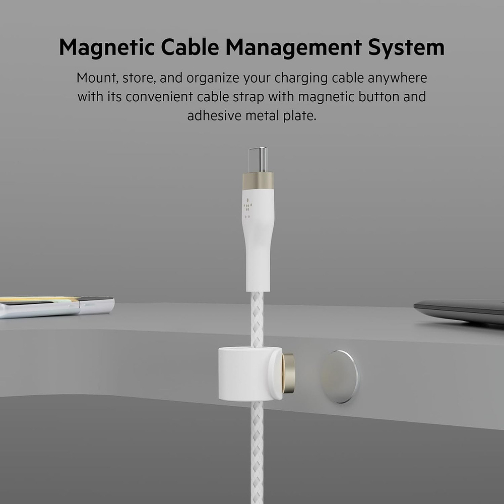 Cable Belkin Boostcharge Pro Flex 2m Para iPhone 17 Pro Max 6.9 | iPhone 17 Pro 6.3 | iPhone 17 Normal 6.3 | iPhone 17 Air 6.5 4