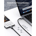 Cable Ugreen Usb-c 100w Para iPhone 17 Pro Max 6.9 | iPhone 17 Pro 6.3 | iPhone 17 Normal 6.3 | iPhone 17 Air 6.5 1.8m 6