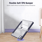 Case Para Ipad Pro 11 M5 (2025) A3357 A3358 Clear / Lavanda 2