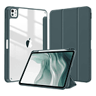 Case Para Ipad Pro 11 M4 (2024) A2836 A2837 Clear / Verde 1