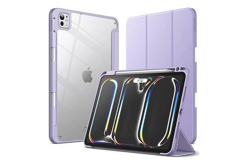 Case Para Ipad Pro 11 M5 (2025) A3357 A3358 Clear / Lila