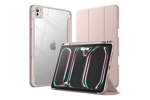 Case Para Ipad Pro 11 M4 (2024) A2836 A2837 Clear / Rose