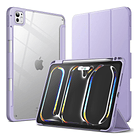 Case Para Ipad Pro 11 M4 (2024) A2836 A2837 Clear / Lila 1