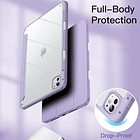 Case Para Ipad Pro 11 M5 (2025) A3357 A3358 Clear / Lila 3