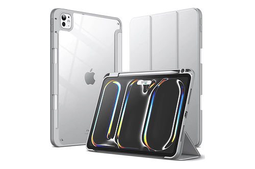 Case Para Ipad Pro 11 M4 (2024) A2836 A2837 Clear / Gris