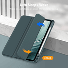 Case Para Ipad Pro 11 M4 (2024) A2836 A2837 Clear / Verde 5