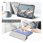 Case Para Ipad Pro 11 M4 (2024) A2836 A2837 Clear / Gris 3