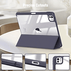 Case Para Ipad Pro 11 M5 (2025) A3357 A3358 Clear / Lavanda 5