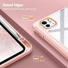 Case Para Ipad Pro 11 M4 (2024) A2836 A2837 Clear / Rose 4