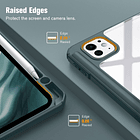 Case Para Ipad Pro 11 M4 (2024) A2836 A2837 Clear / Verde 6