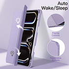 Case Para Ipad Pro 11 M5 (2025) A3357 A3358 Clear / Lila 5