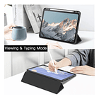 Case Para Ipad Pro 11 M4 (2024) A2836 A2837 Clear / Negro 5