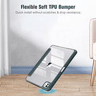 Case Para Ipad Pro 11 M4 (2024) A2836 A2837 Clear / Verde 7