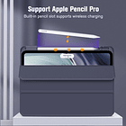 Case Para Ipad Pro 11 M5 (2025) A3357 A3358 Clear / Lavanda 6