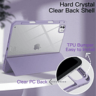 Case Para Ipad Pro 11 M4 (2024) A2836 A2837 Clear / Lila 6