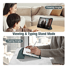 Case Para Ipad Pro 11 M4 (2024) A2836 A2837 Clear / Verde 8