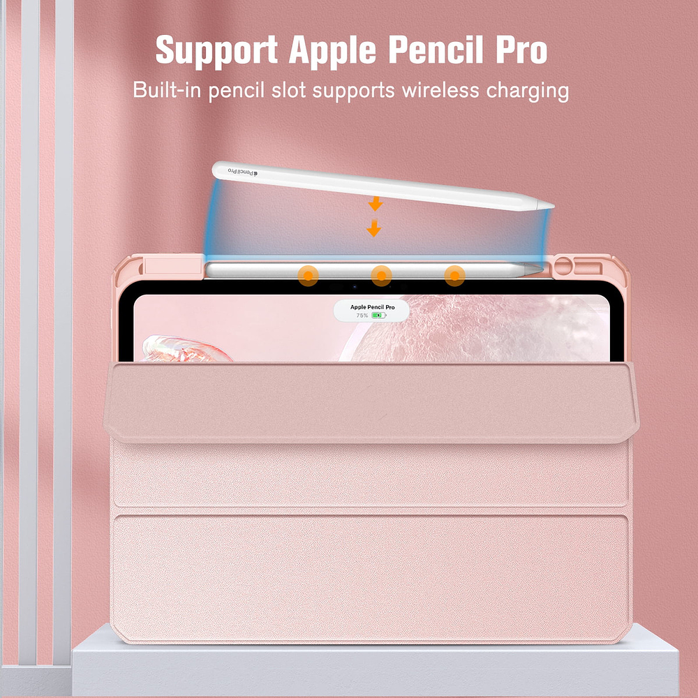 Smart Case Para Ipad Pro 11 M4 (2024) | M5 (2025) Clear 2