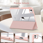 Case Para Ipad Pro 11 M4 (2024) A2836 A2837 Clear / Rose 6