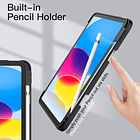 Case Para Ipad 10ma Gen (2022) A2696 A2757 Clear / Negro 6