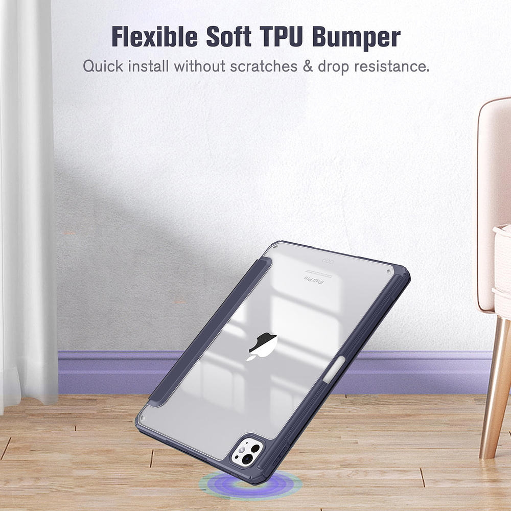 Smart Case Para Ipad Pro 11 M4 (2024) | M5 (2025) Clear 2