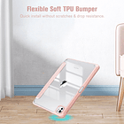 Case Para Ipad Pro 11 M4 (2024) A2836 A2837 Clear / Rose 8