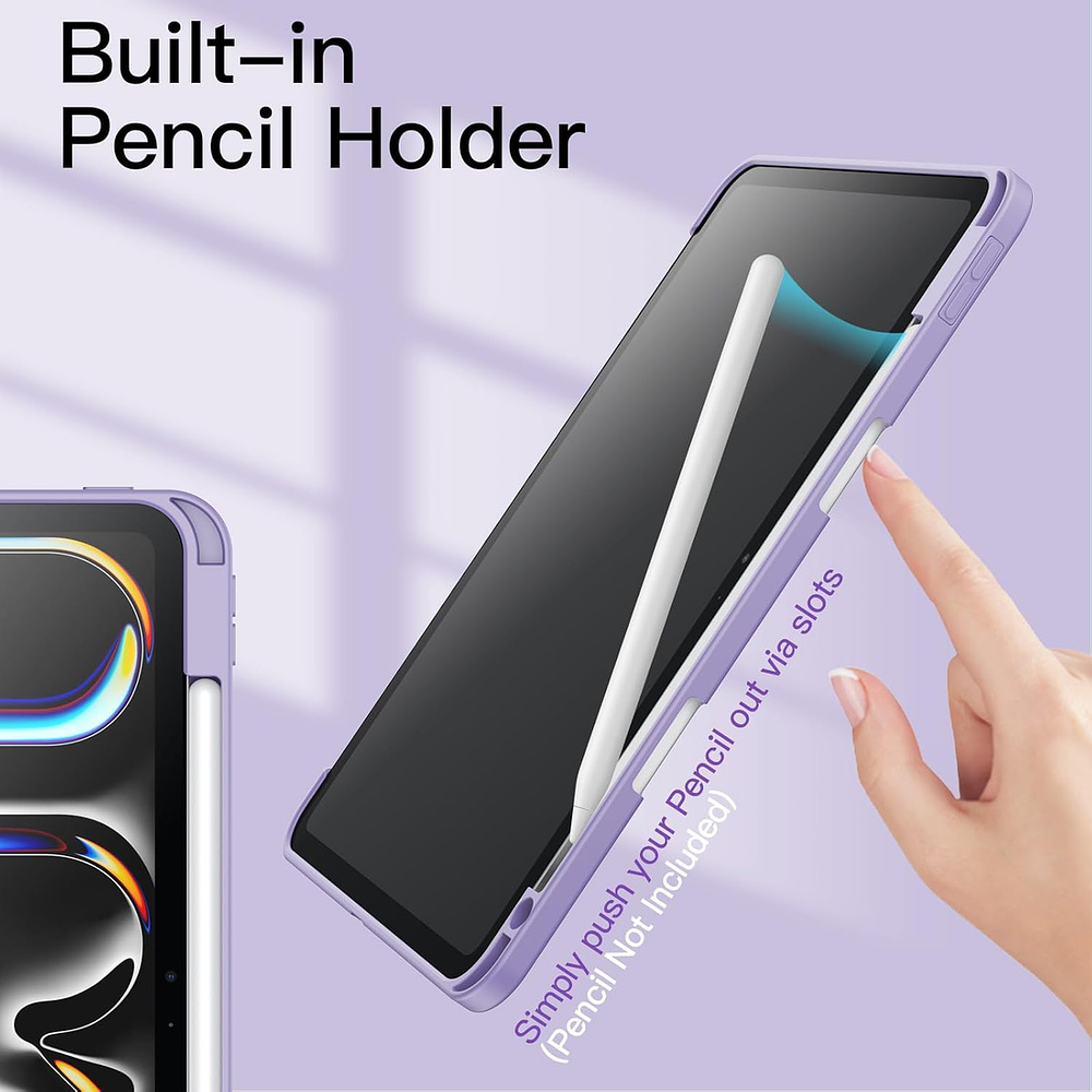 Smart Case Para Ipad Pro 11 M4 (2024) | M5 (2025) Clear 4