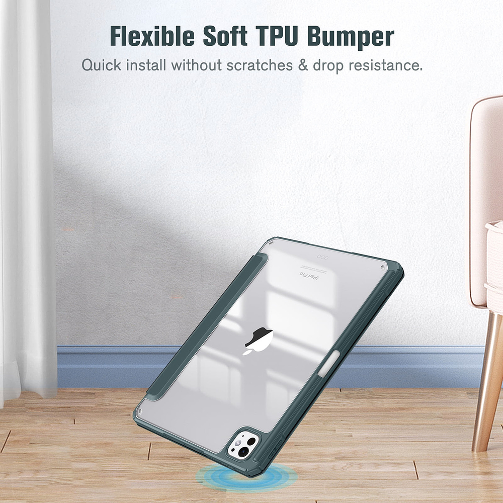 Smart Case Para Ipad Pro 11 M4 (2024) | M5 (2025) Clear 7